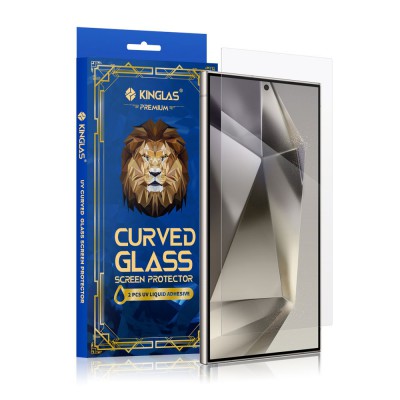 Kinglas 3D Curved UV Tempered Glass Screen Protector For Samsung Galaxy S25 Edge