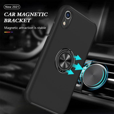 Magnetic Ring Holder Shockproof Cover Case for iPhone XR