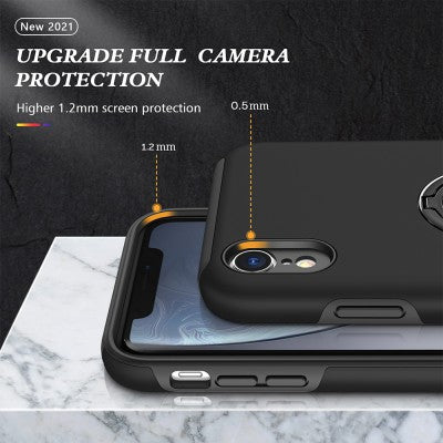 Magnetic Ring Holder Shockproof Cover Case for iPhone XR